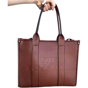 Designer BrownTextured The Tote Bag Set